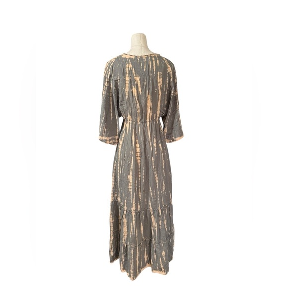 BALI QUEEN - Kaftan Maxi Tie Dye Dress - One Size - Picture 3 of 6